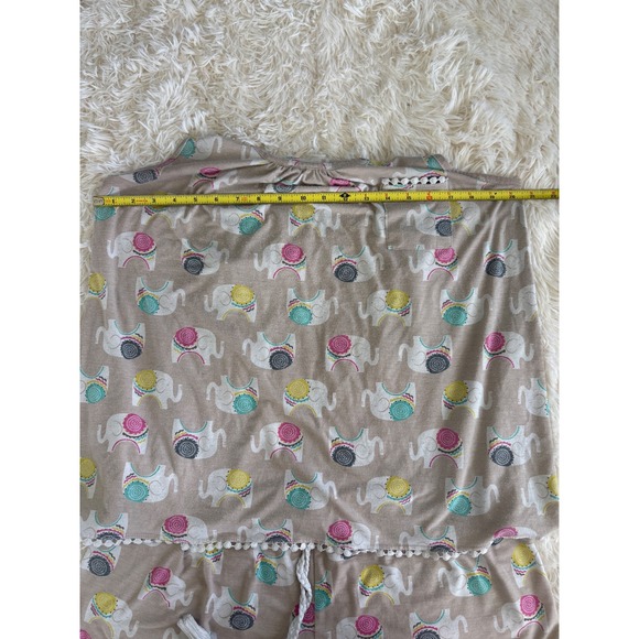 PJ Couture Womens Pajama Set Tank Top‎ Shorts Elephant Print XL Sleepwear - Picture 4 of 7